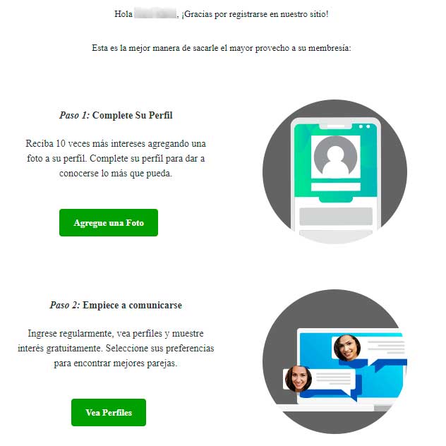 Email de bienvenida